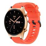 For Honor Watch GS 3 22MM Solid Color Soft Silicone Watch Band(Red)
