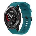 For Honor Watch GS Pro 22MM Solid Color Soft Silicone Watch Band(Green)