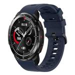 For Honor Watch GS Pro 22MM Solid Color Soft Silicone Watch Band(Midnight Blue)