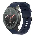 For Amazfit GTR 47mm 22mm Solid Color Soft Silicone Watch Band(Midnight Blue)