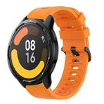 For Xiaomi MI Watch Color 2 22mm Solid Color Soft Silicone Watch Band(Orange)