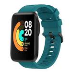 For Xiaomi MI Watch Sport 22mm Solid Color Soft Silicone Watch Band(Green)