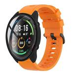 For Xiaomi MI Watch Color 22mm Solid Color Soft Silicone Watch Band(Orange)