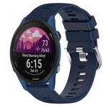 For Garmin Forerunner 255S 18mm Solid Color Silicone Watch Band(Midnight Blue)