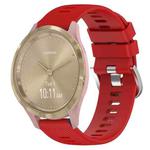 For Garmin Vivomove 3S 18mm Solid Color Silicone Watch Band(Red)