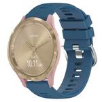 For Garmin Vivomove 3S 18mm Solid Color Silicone Watch Band(Blue)