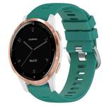 For Garminmove3S 18mm Solid Color Silicone Watch Band(Green)