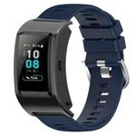 For Huawei Band B5 18mm Solid Color Silicone Watch Band(Midnight Blue)