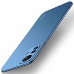 For Xiaomi 12T / 12T Pro / Redmi K50 Ultra MOFI Frosted PC Ultra-thin Hard Phone Case(Blue)