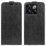 For OnePlus Ace Pro R64 Texture Single Vertical Flip Leather Phone Case(Black)