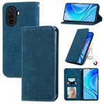 For Huawei Enjoy 50 Retro Skin Feel Magnetic Leather Phone Case(Blue)