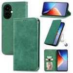 For Tecno Camon 19 Retro Skin Feel Magnetic Leather Phone Case(Green)