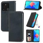 For Tecno Spark 8C Retro Skin Feel Magnetic Leather Phone Case(Black)