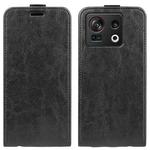 For ZTE Nubia Z40S Pro R64 Texture Single Vertical Flip Leather Phone Case(Black)