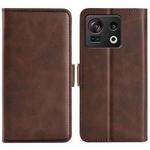 For ZTE nubia Z40S Pro Dual-side Magnetic Buckle Horizontal Flip Leather Phone Case(Brown)