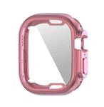 ENKAY Electroplated Soft TPU Case with Screen Film For Apple Watch Ultra 49mm(Pink)