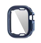 ENKAY Electroplated Soft TPU Case with Screen Film For Apple Watch Ultra 49mm(Blue)