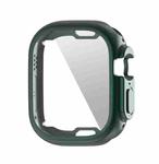 ENKAY Electroplated Soft TPU Case with Screen Film For Apple Watch Ultra 49mm(Deep Green)