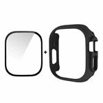 For Apple Watch Ultra 49mm ENKAY 2 in 1 PC Case + Full Coverage 9H Tempered Glass Film(Black)
