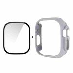 For Apple Watch Ultra / Ultra 2 49mm ENKAY 2 in 1 PC Case + Full Coverage 9H Tempered Glass Film(Grey)