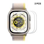 For Apple Watch Ultra 49mm 2pcs ENKAY 0.2mm 9H Tempered Glass Watch Film