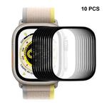 For Apple Watch Ultra 49mm 10pcs ENKAY 9H Full Cover Tempered Glass Watch Film