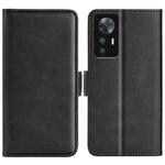 For Xiaomi 12T / 12T Pro / Redmi K50 Ultra Dual-side Magnetic Buckle Leather Phone Case(Black)