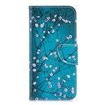 Colored Drawing Pattern Horizontal Flip Leather Case for Huawei Honor 8A, with Holder & Card Slots & Wallet(Plum Blossom)