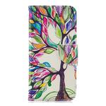 Colored Drawing Pattern Horizontal Flip Leather Case for Huawei Honor 8A, with Holder & Card Slots & Wallet(Tree of Life)