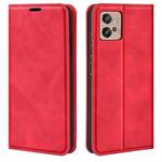 For Motorola Moto G32 Retro-skin Magnetic Suction Leather Phone Case(Red)