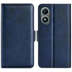 For vivo Y02s Dual-side Magnetic Buckle Leather Phone Case(Dark Blue)