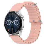 For Huawei Watch GT3 46mm 22mm Ocean Style Silicone Solid Color Watch Band(Pink)