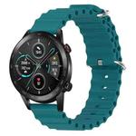 For Honor Magic Watch 2 46mm 22mm Ocean Style Silicone Solid Color Watch Band(Green)