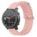 For Amazfit GTR 47mm 22mm Ocean Style Silicone Solid Color Watch Band(Pink)