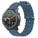 For Amazfit GTR 47mm 22mm Ocean Style Silicone Solid Color Watch Band(Rock Gray)