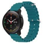 For Xiaomi MI Watch S1 Pro 22mm Ocean Style Silicone Solid Color Watch Band(Green)