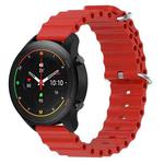 For Xiaomi MI Watch S1 Pro 22mm Ocean Style Silicone Solid Color Watch Band(Red)