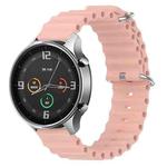 For Xiaomi MI Watch Color 22mm Ocean Style Silicone Solid Color Watch Band(Pink)
