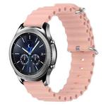 For Samsung Gear S3 Classic 22mm Ocean Style Silicone Solid Color Watch Band(Pink)