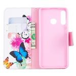 Colored Drawing Pattern Horizontal Flip Leather Case for Huawei P30 Lite,with Holder & Card Slots & Wallet(Two Butterflies)