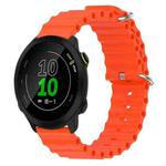 For Garmin Forerunner 158 20mm Ocean Style Silicone Solid Color Watch Band(Orange)