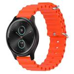 For Garmin Garminmove Style 20mm Ocean Style Silicone Solid Color Watch Band(Orange)