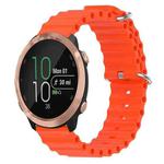 For Garmin Forerunner 645 Music 20mm Ocean Style Silicone Solid Color Watch Band(Orange)