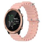For Garmin Forerunner 645 Music 20mm Ocean Style Silicone Solid Color Watch Band(Pink)