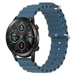 For Honor MagicWatch2 42mm 20mm Ocean Style Silicone Solid Color Watch Band(Rock Gray)
