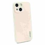For iPhone 14 ENKAY Liquid Silicone Shockproof Soft Phone Case(Beige)
