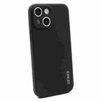 For iPhone 14 ENKAY Liquid Silicone Shockproof Soft Phone Case(Black)