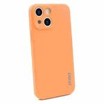 For iPhone 14 ENKAY Liquid Silicone Shockproof Soft Phone Case(Orange)