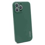 For iPhone 14 Pro ENKAY Liquid Silicone Shockproof Soft Phone Case(Dark Green)