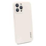 For iPhone 14 Pro Max ENKAY Liquid Silicone Shockproof Soft Phone Case(Beige)